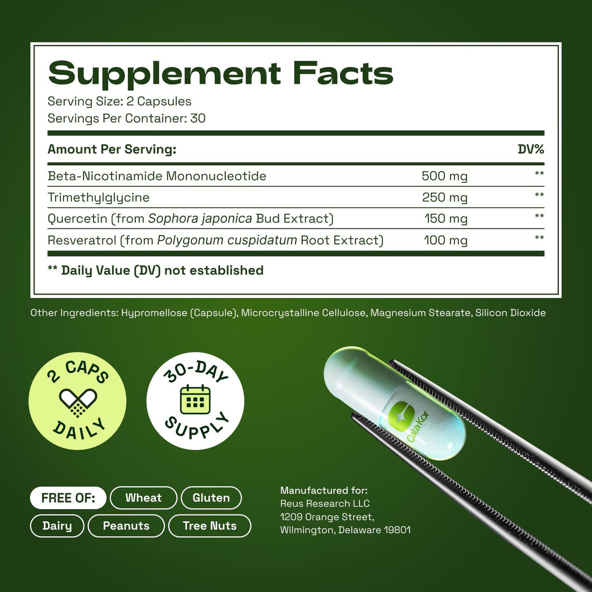 NMN Supplement – 4-In-1 NAD Supplement with Quercetin